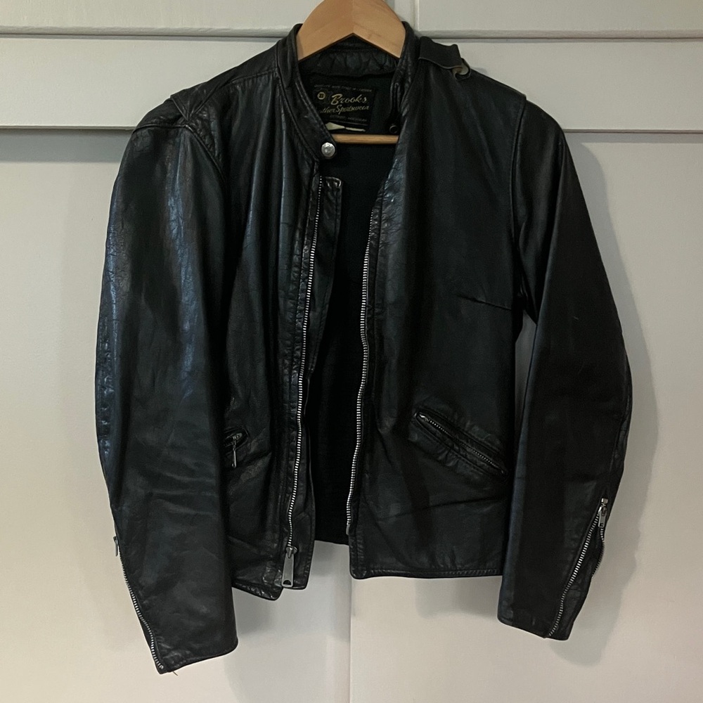 Brooks Black Leather Jacket